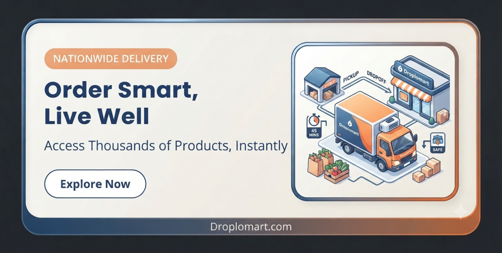 Droplomart offer banner