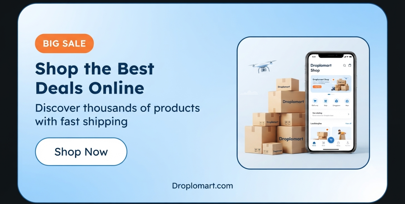 Droplomart offer banner